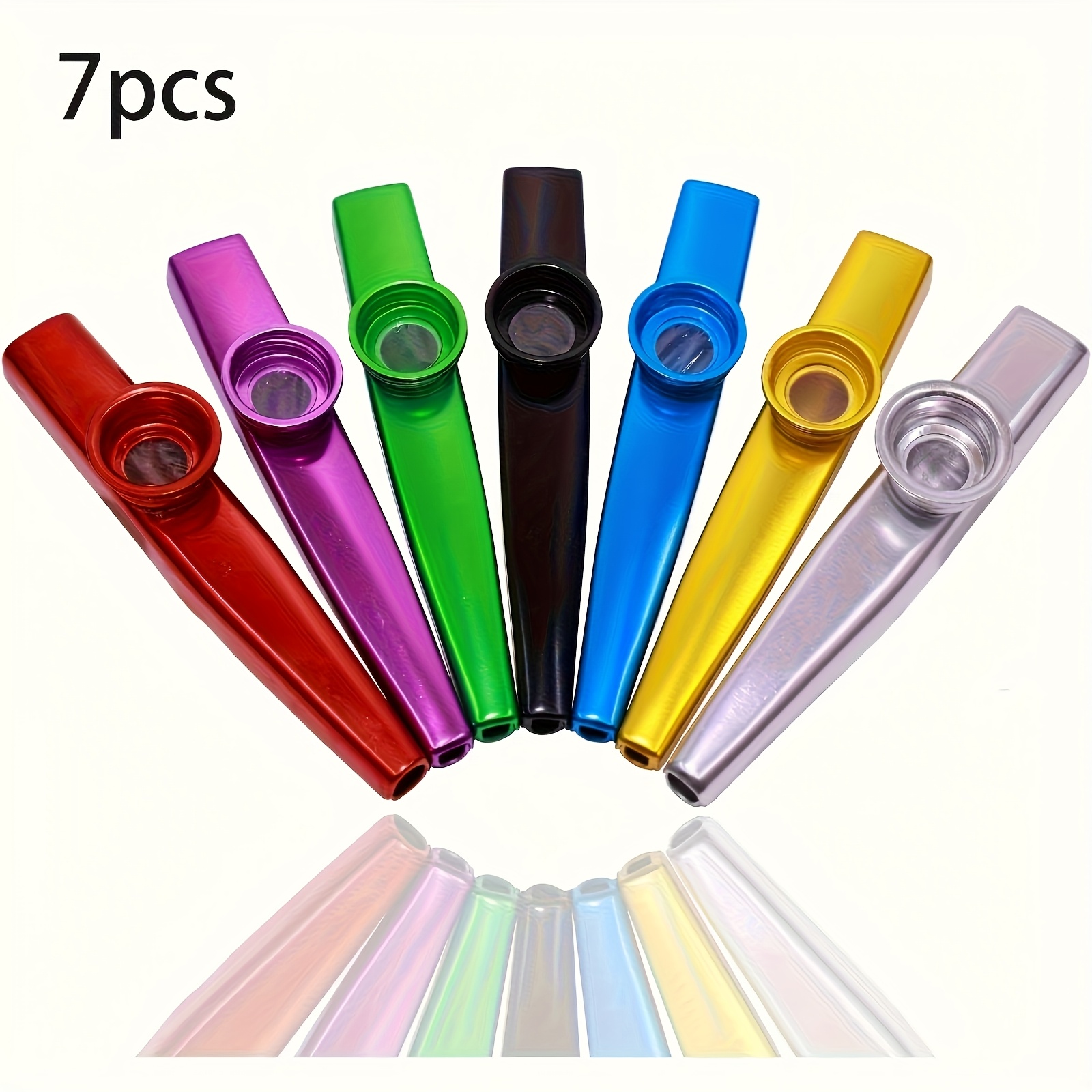Musical Instrument Note - 7pcs Metal Kazoos Simple Design Lightweight