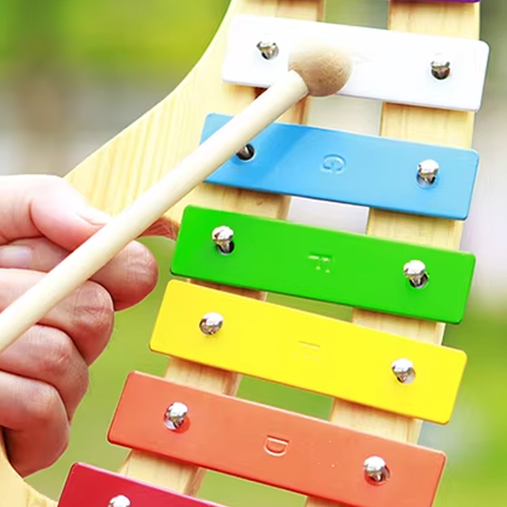 Musical Instrument Glockenspiel - 8 Notes Xylophone Orff Musical Instrument