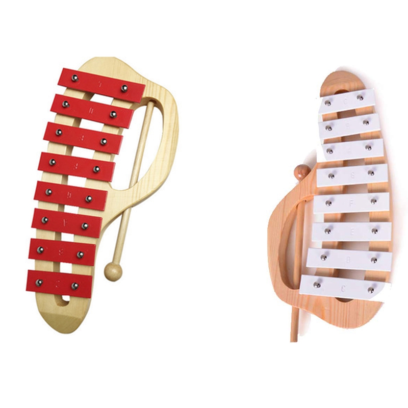 Musical Instrument Glockenspiel - AD10 Hand Knock Xylophone Glockenspiel With