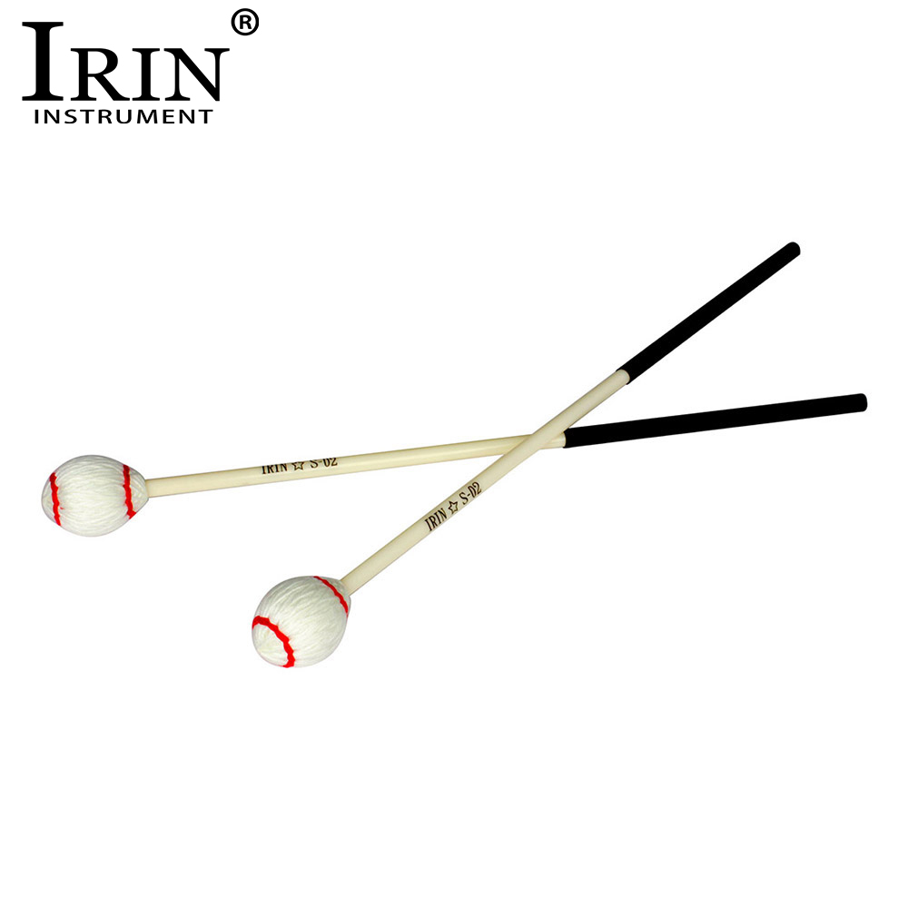 Musical Instrument Glockenspiel - IRIN 1 Pair Marimba Mallets Drumsticks