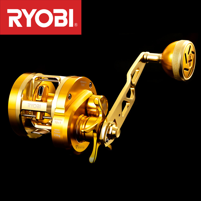 Djembe Hand Drum - JapanRYOBIRyobiVARIUSValius Gold Iron Plate Reel Full