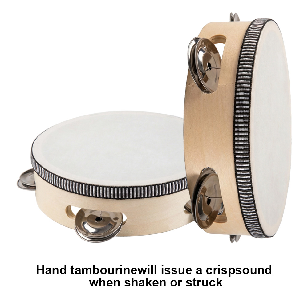 Djembe Hand Drum - 6inch Hand Held Drum Tambourine Drum