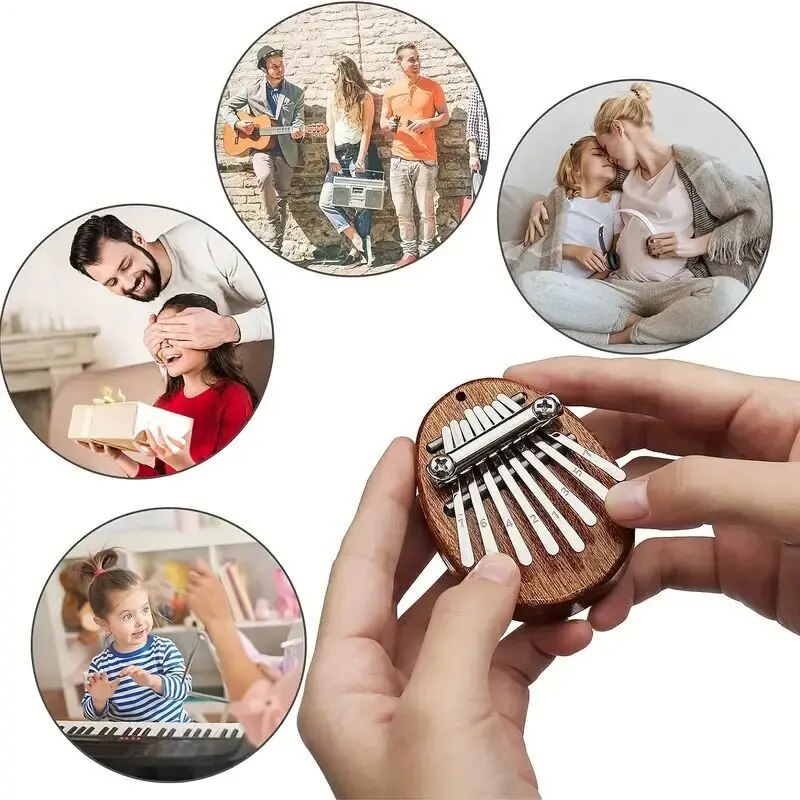 8 Key Mini Wooden Kalimba High - огляд і ціна Musical Instrument Marimba