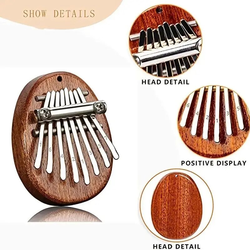 8 Key Mini Wooden Kalimba High - огляд і ціна Musical Instrument Marimba