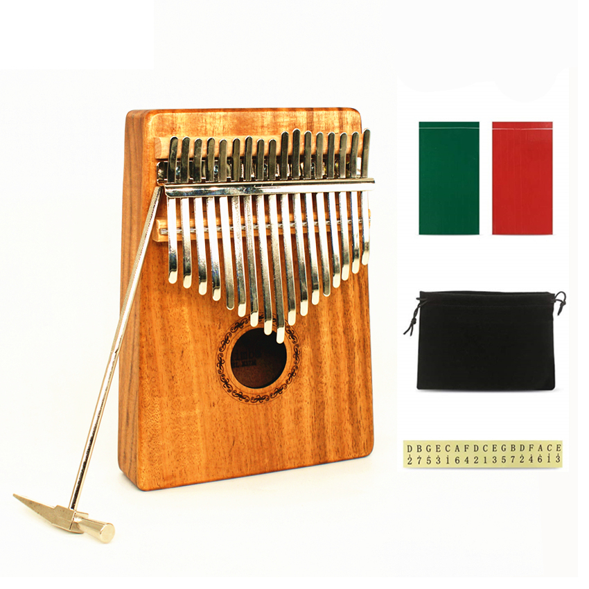 JDR 17 Key Finger Kalimba Maho - огляд і ціна Musical Instrument Marimba