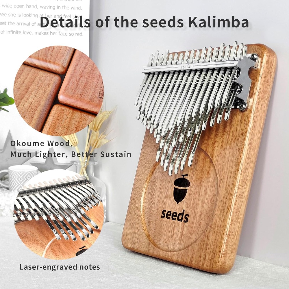 Seeds 41 Keys Chromatic Kalimb - огляд і ціна Musical Instrument Tabla