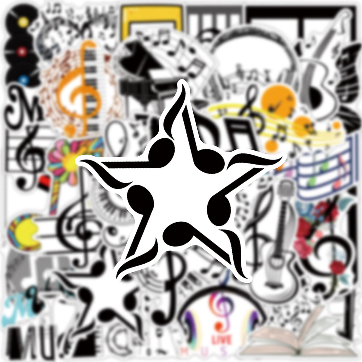 50 Music-Themed Stickers with  - огляд і ціна Musical Instrument Tabla