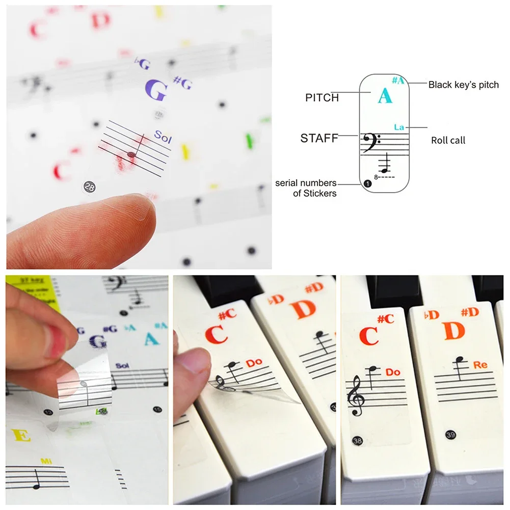 Transparent Colorful Pianos Ke - огляд і ціна Musical Instrument Tabla