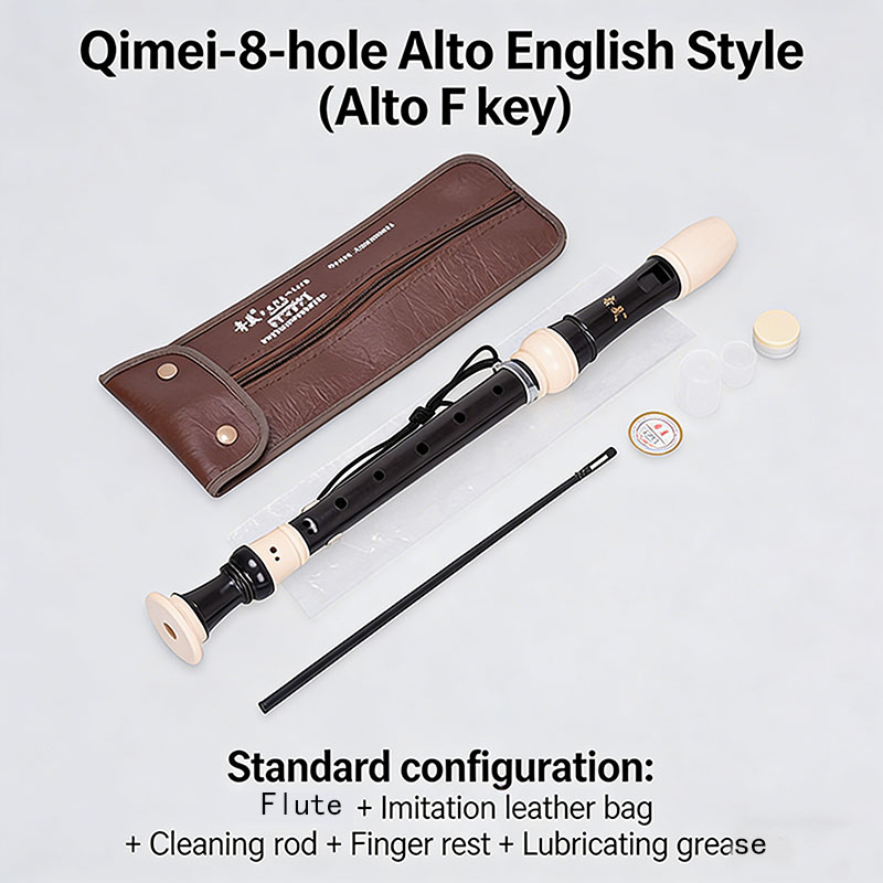 8-hole Alto Recorder F Key Ver - огляд і ціна Recorder Baroque Style