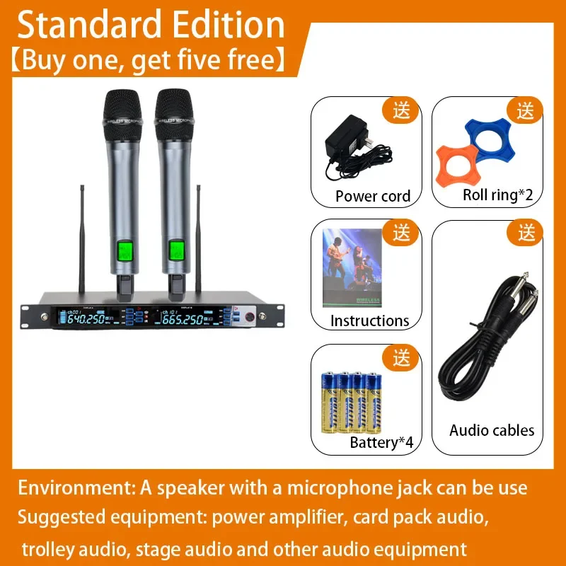 Wireless microphone system, 2- - огляд і ціна Shure Mic Sm58