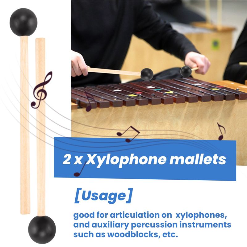 2Pcs Soft Rubber Head Sticks W - огляд і ціна Musical Instrument Glockenspiel