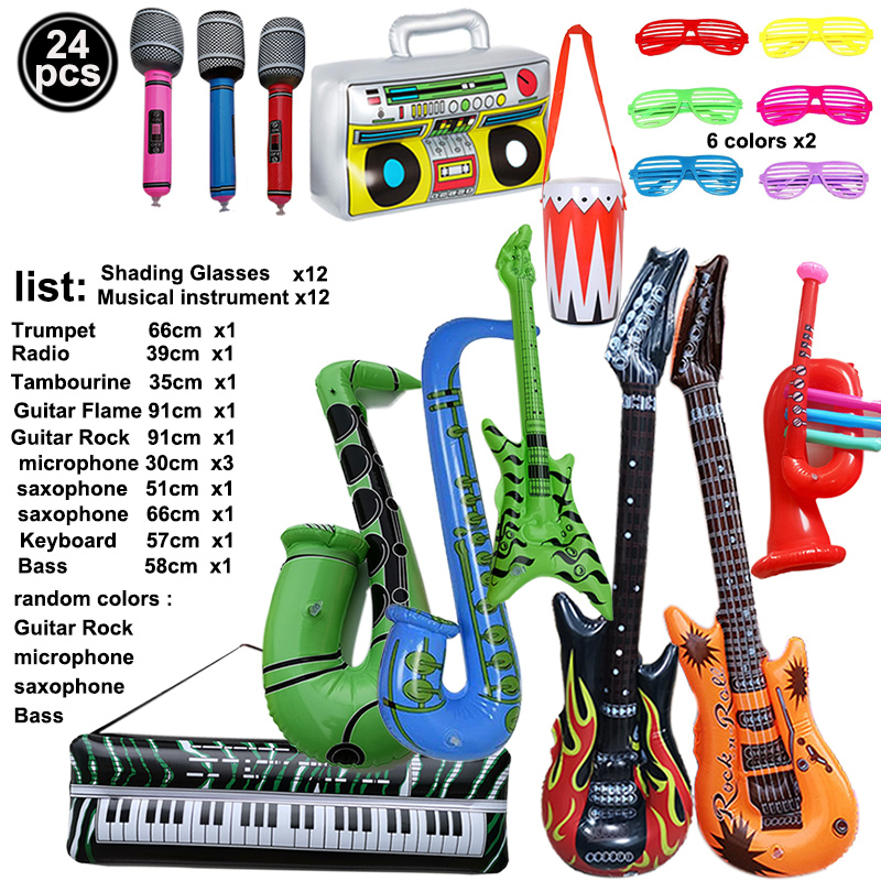 Inflatable Rock Star Toy Set I - огляд і ціна Musical Instrument Saxophone