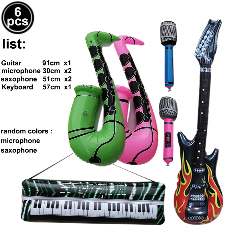 Inflatable Rock Star Toy Set I - огляд і ціна Musical Instrument Saxophone