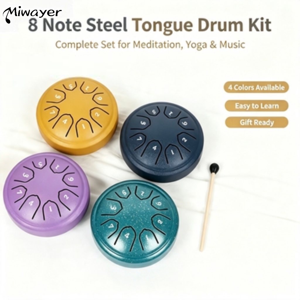 Miwayer 8 Tone 4.5 Inch Steel  - огляд і ціна Tongue Drum Steel