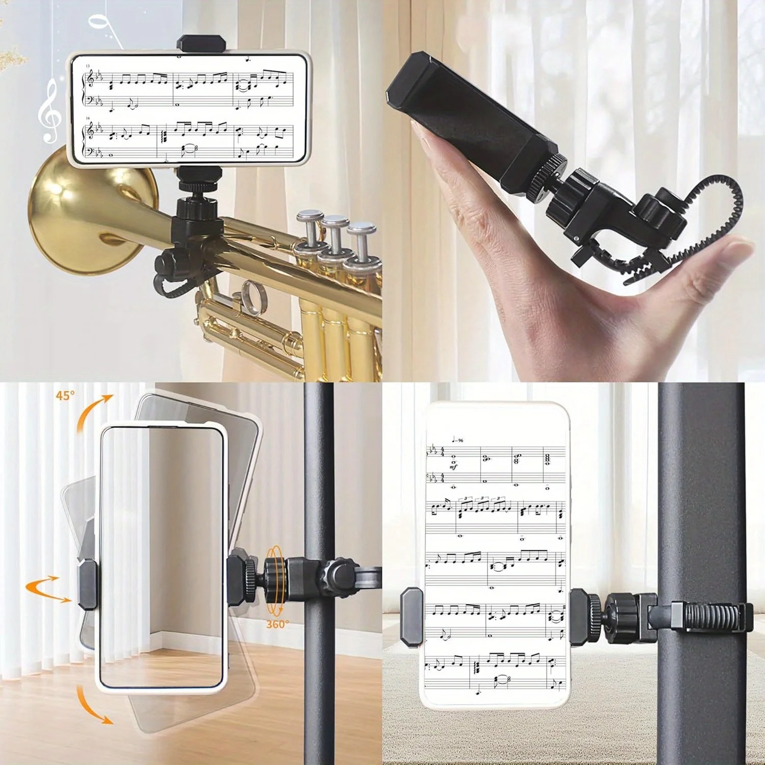 Metal Music Lyre Clip Phone St - огляд і ціна Musical Instrument Saxophone