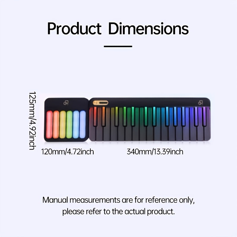 Stylish LED-Backlit PopuPiano  - огляд і ціна Musical Instrument Tabla