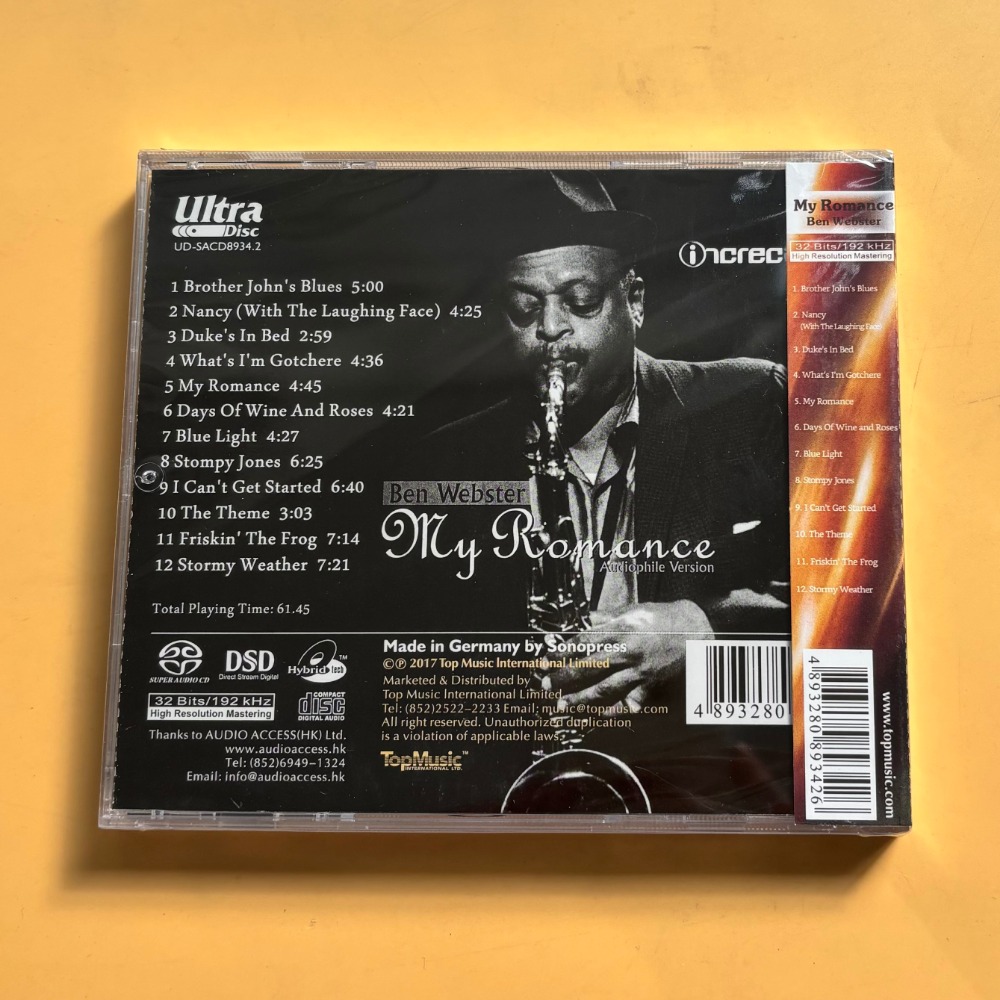 Ben Webster My Romance Jazz CD - огляд і ціна Musical Instruments
